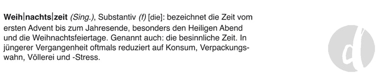 Entspannt durch die Weihnachtszeit - eigene Definition