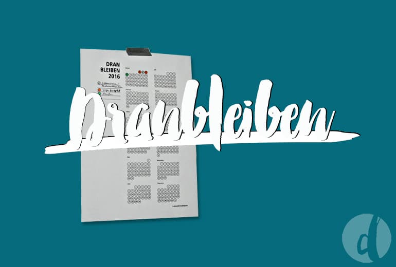 Dranbleiben 2016 goaltracker zum Abhaken
