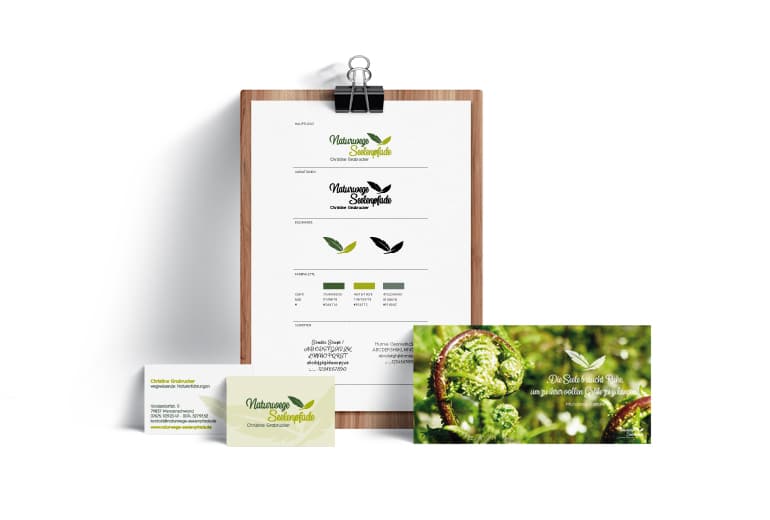 Delicious Design Branding Christine Grabrucker Print - Visitenkarte und Styleguide