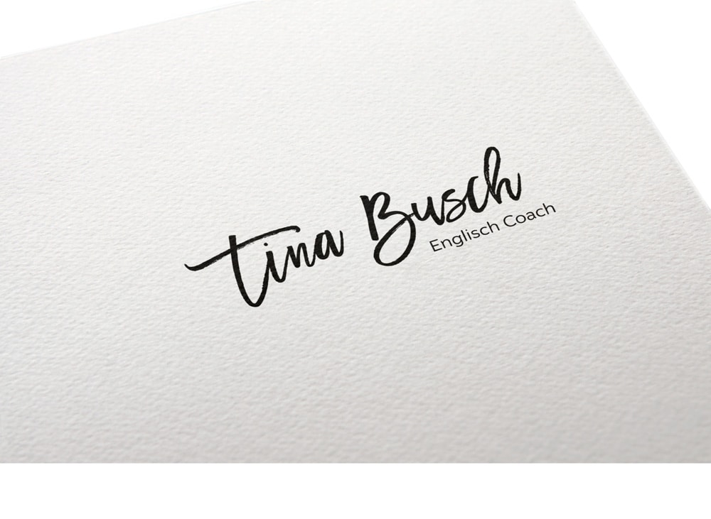 Mockup Logo Tina Busch englisch coach