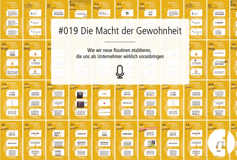 019 |  Die Macht der Gewohnheit – Wie wir neue Routinen etablieren, die uns wirklich voranbringen