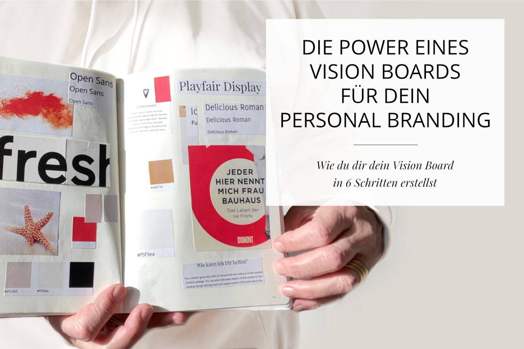 Martina Blog Test Vision Board Personal Branding - Moodboard für Delicious Design - Martina Rehberg