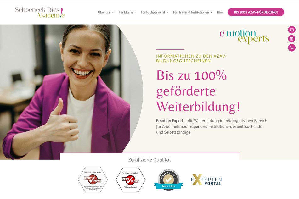 Website Relaunch Bildungsakademie